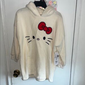 Wonder Nation - Hello Kitty Plush Blanket Hoodie - Girls S (6-6x)